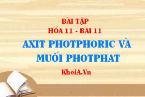 Bài tập axit Photphoric, muối Photphat: Giải bài 1, 2, 3, 4, 5 trang 53, 54 SGK Hóa 11 bài 11